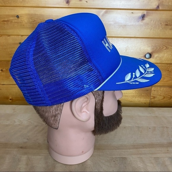 Hawaii Trucker Hat Snapback Baseball Vintage 80s Patch Cap Retro Brim USA - Picture 5 of 8